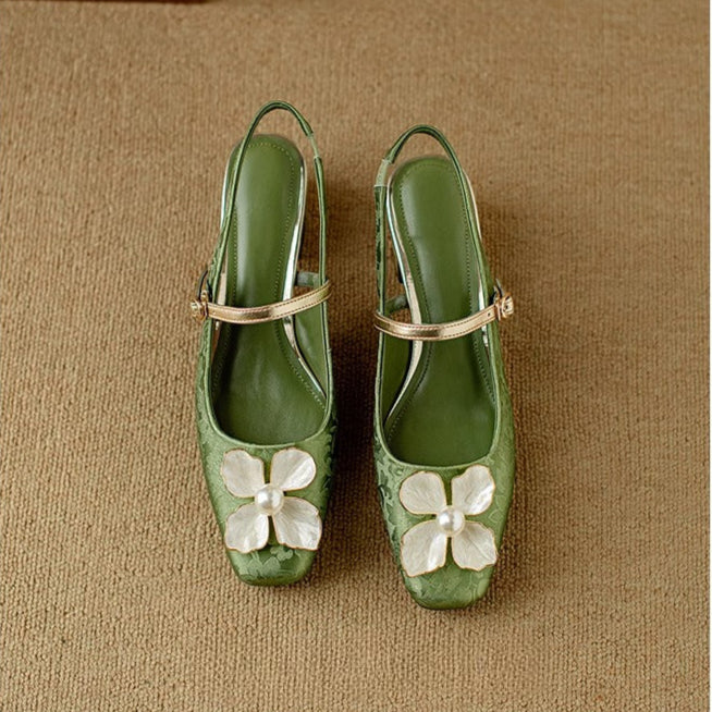 Maria Apollonia | Slingback Donna con Tacco Largo