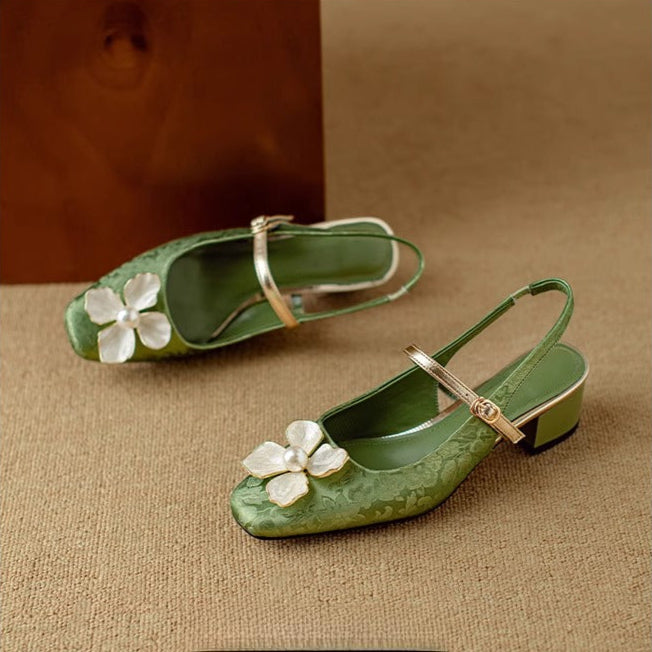 Maria Apollonia | Slingback Donna con Tacco Largo