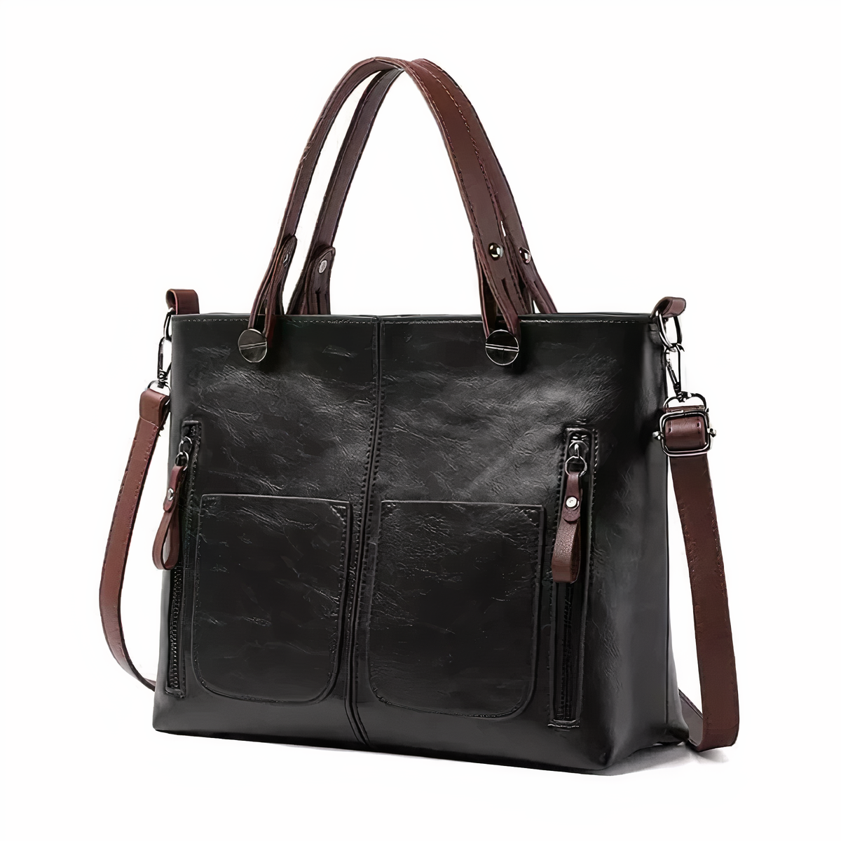 Guendalina borsa a tracolla donna con tasche frontali e manici corti, foto 7