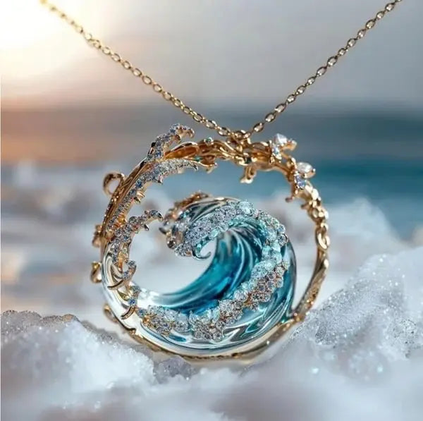 Collana con ciondolo "Giuramento" ispirato all'oceano