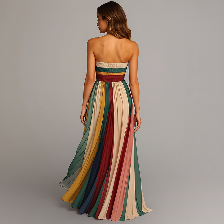 Cesarina | Abito maxi plissettato