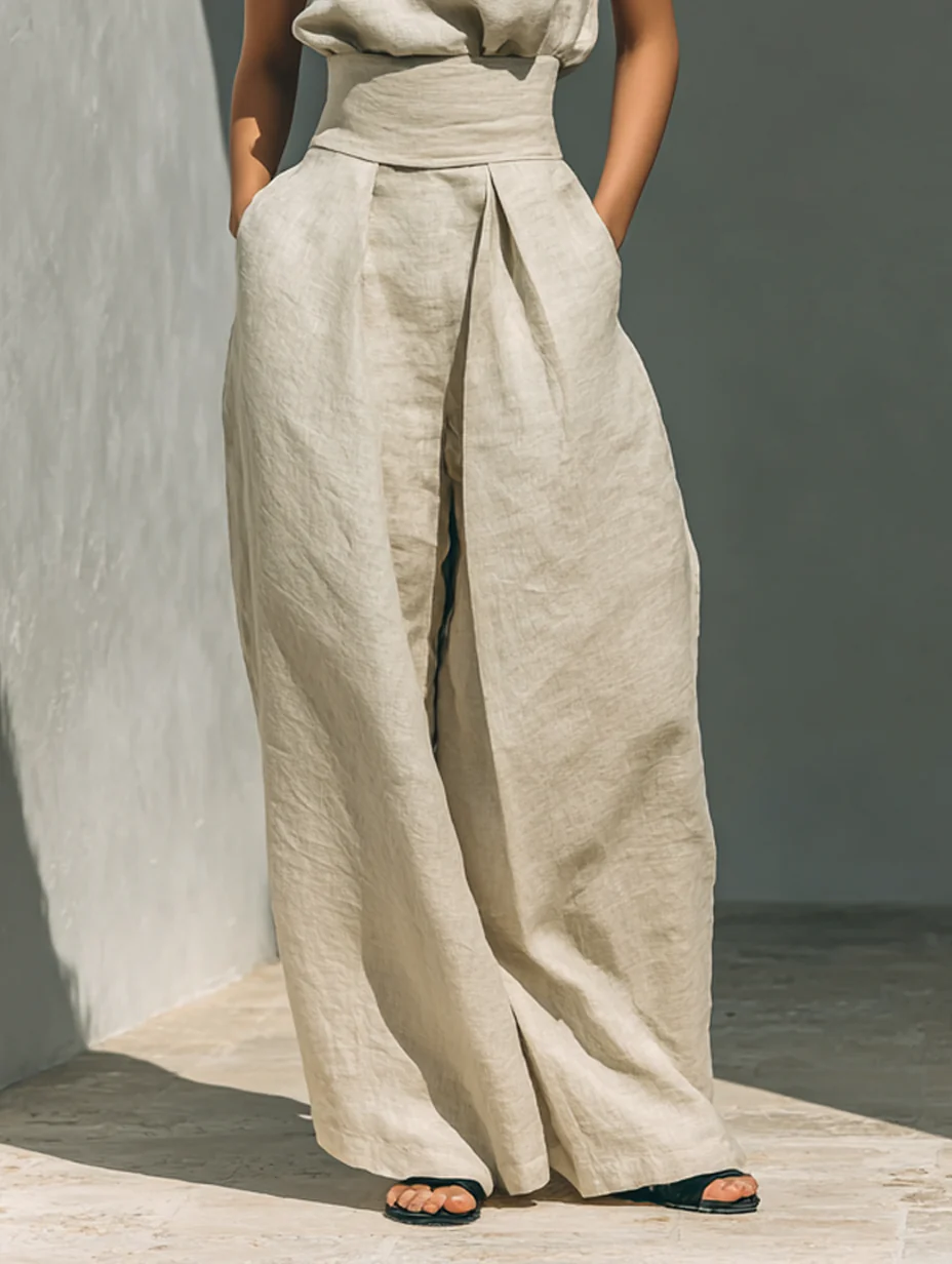 Rachele | Completo con top e pantalone ampio