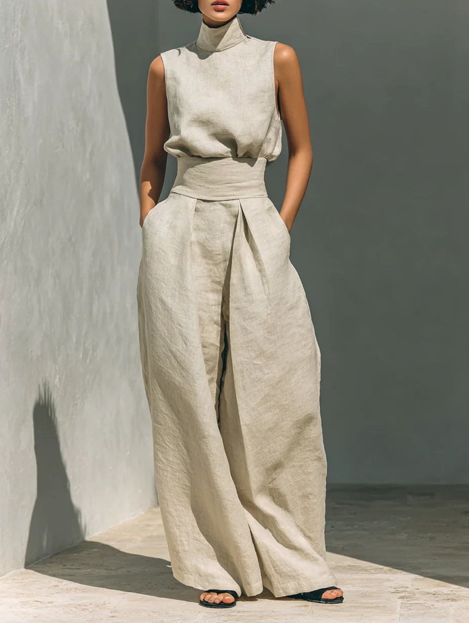 Rachele | Completo con top e pantalone ampio