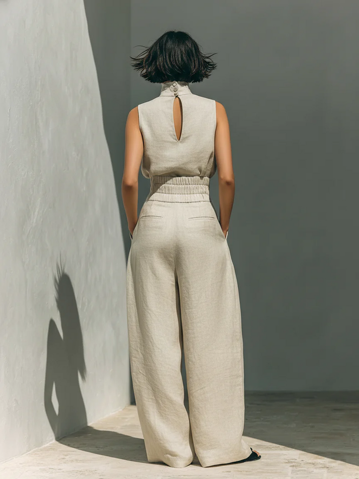 Rachele | Completo con top e pantalone ampio