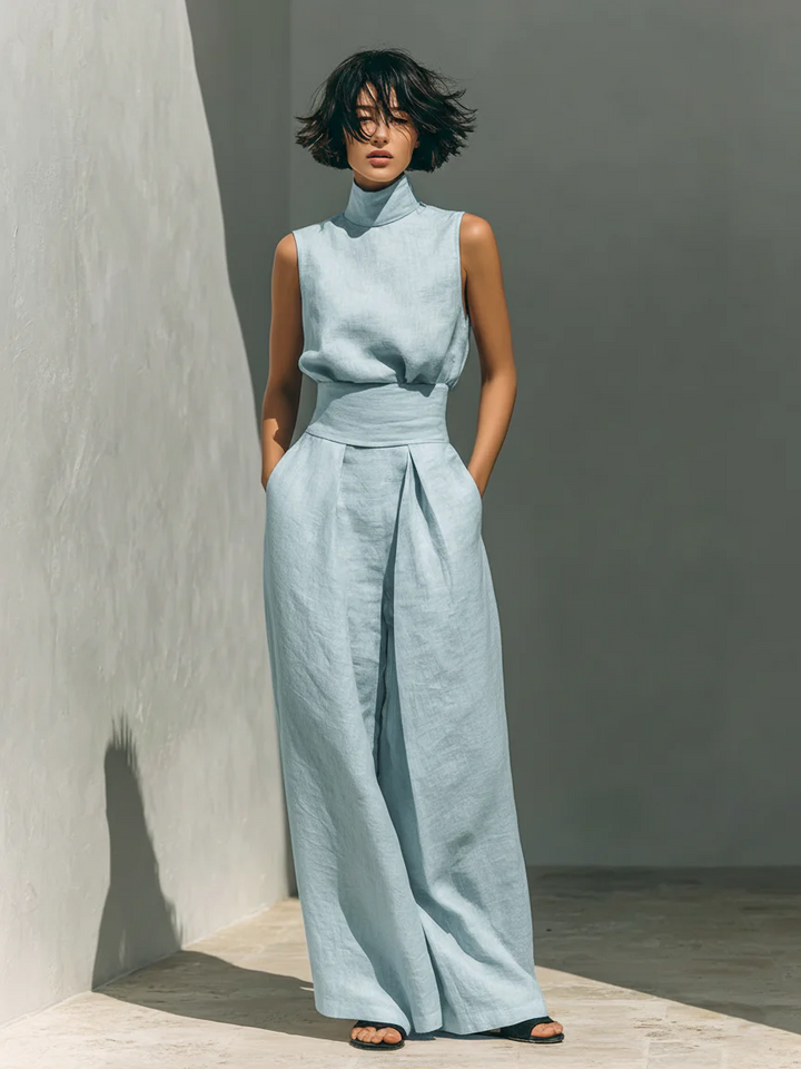 Rachele | Completo con top e pantalone ampio