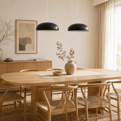 Lampada a sospensione a cupola in alluminio minimalista scandinava