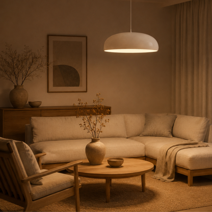 Lampada a sospensione a cupola in alluminio minimalista scandinava
