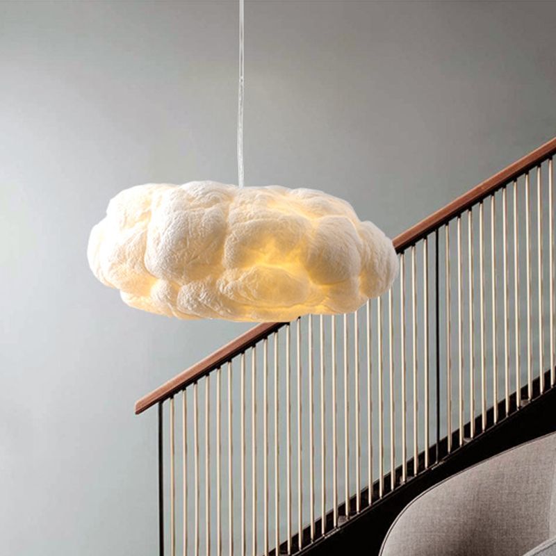 Lampada a sospensione a nuvola in cotone bianco, stile scandinavo per cameretta