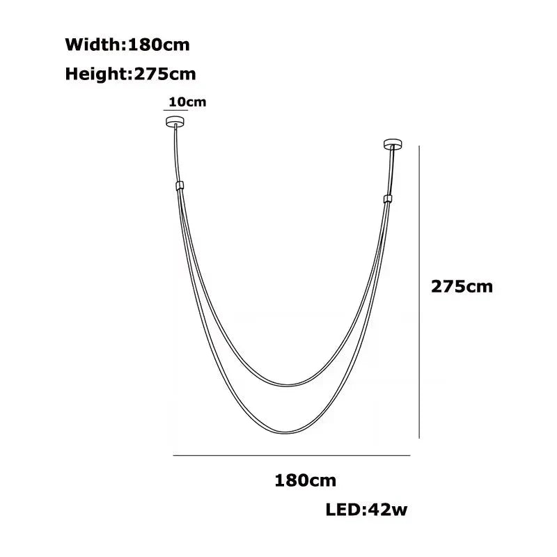 Lampada a sospensione Beza in pelle con LED dimmerabile, design moderno scultoreo