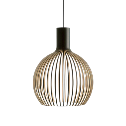 Lampada a sospensione in legno di betulla Octo 4240