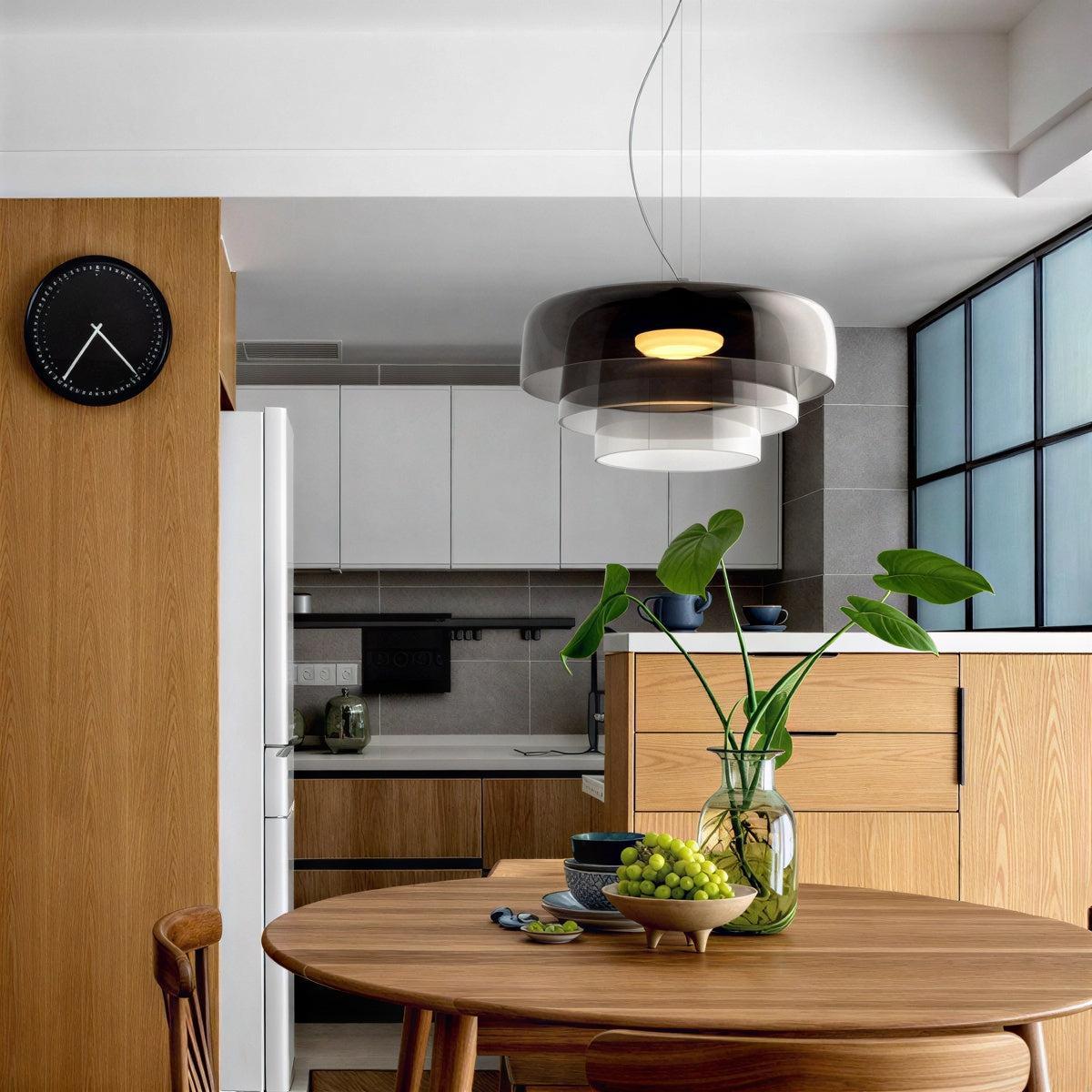 Lampada a sospensione in vetro stile Bauhaus da soffitto