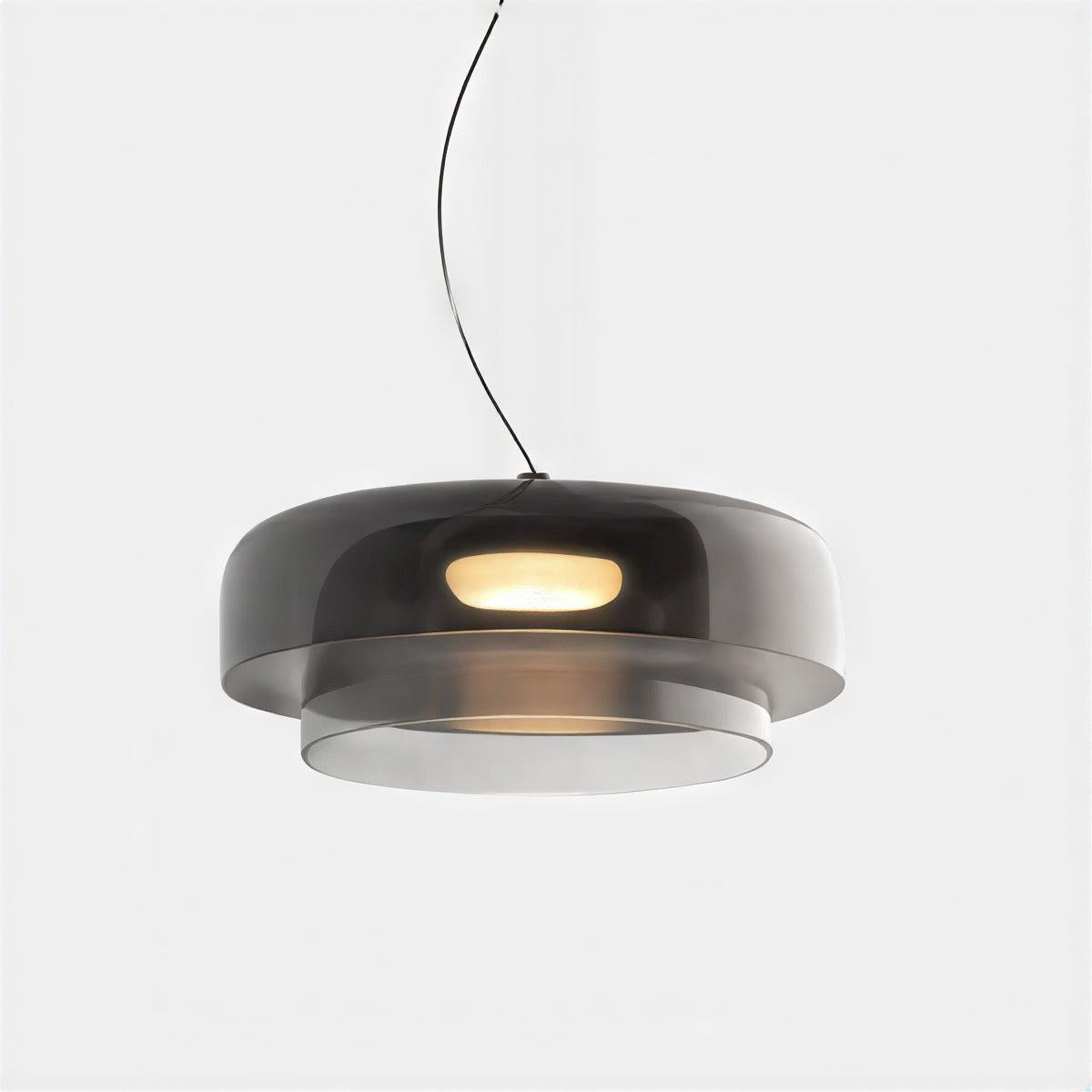 Lampada a sospensione in vetro stile Bauhaus da soffitto