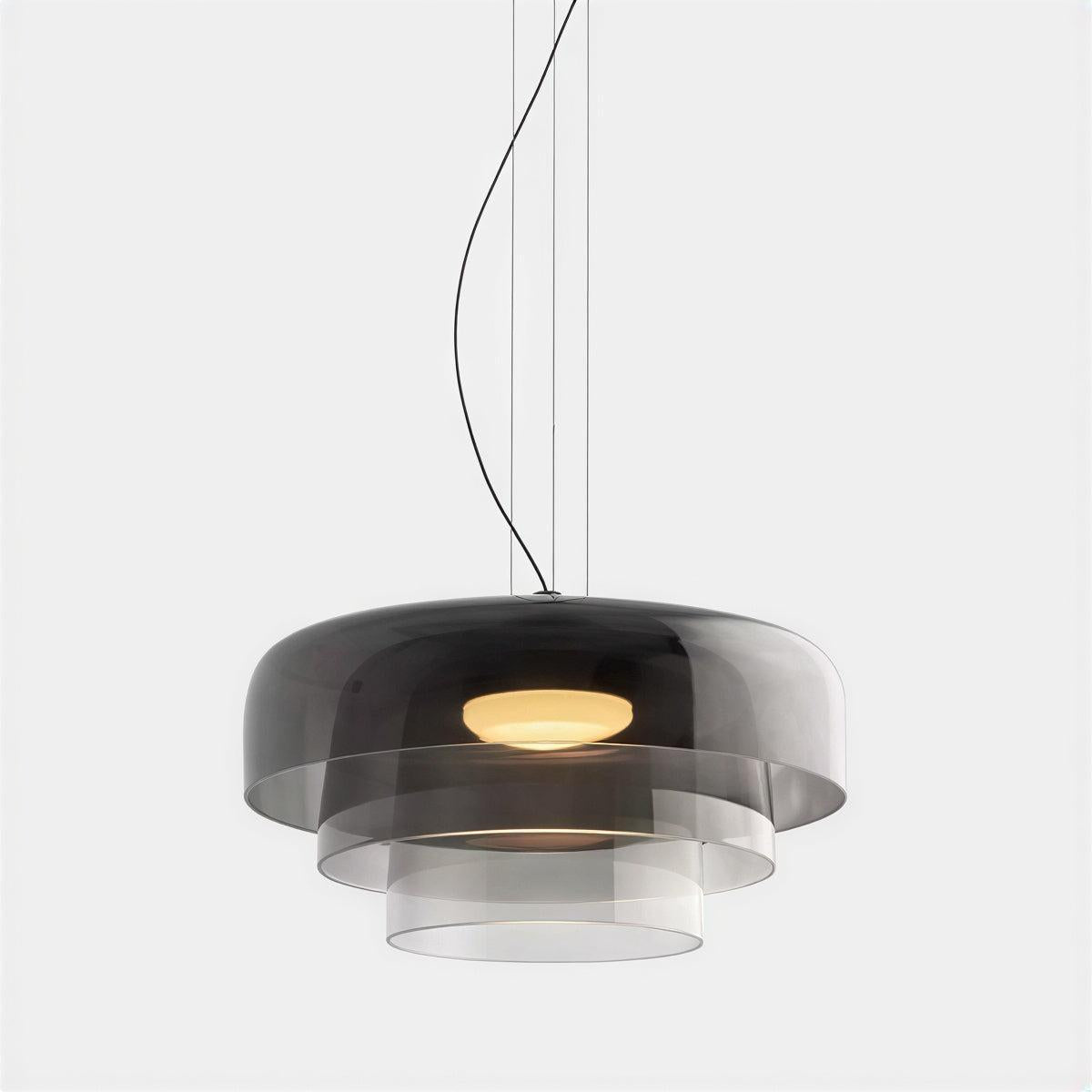 Lampada a sospensione in vetro stile Bauhaus da soffitto