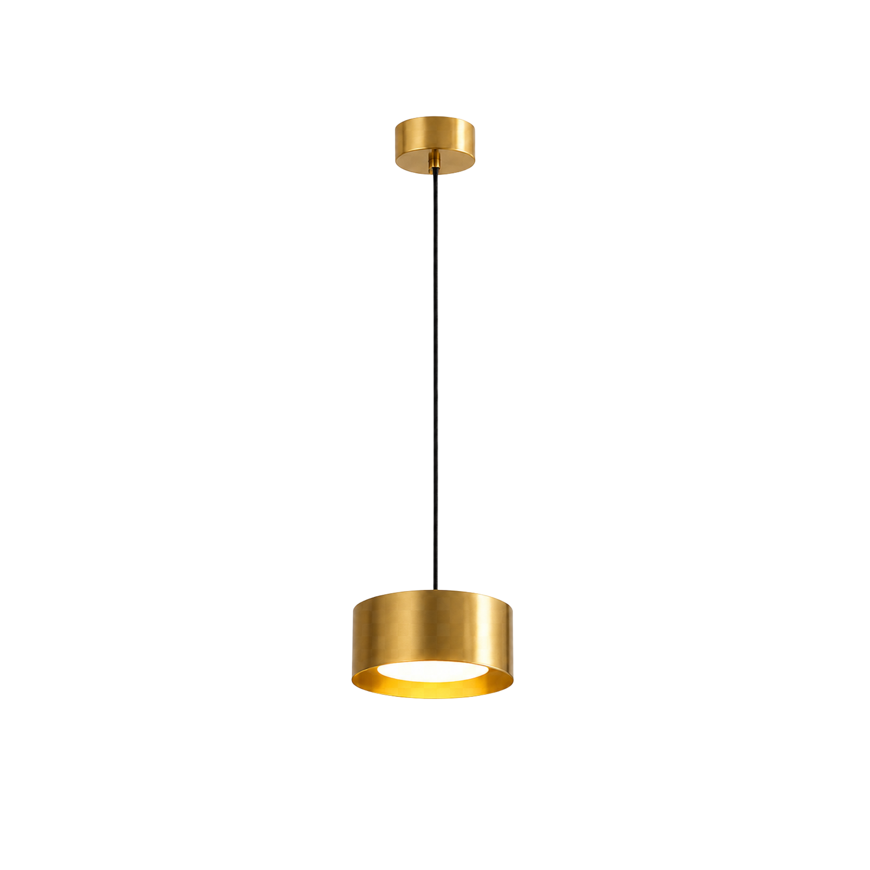 Lampada a sospensione LED a cupola in ferro, minimalista e compatta per isola cucina