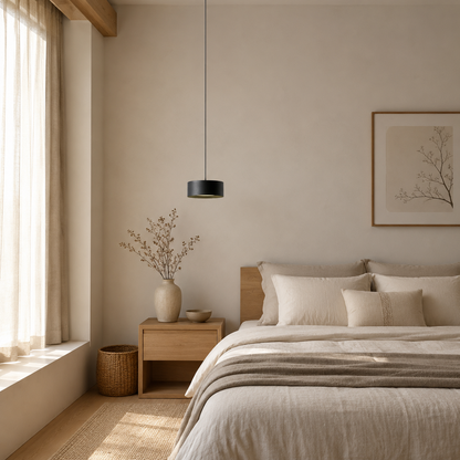 Lampada a sospensione LED a cupola in ferro, minimalista e compatta per isola cucina