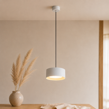 Lampada a sospensione LED a cupola in ferro, minimalista e compatta per isola cucina