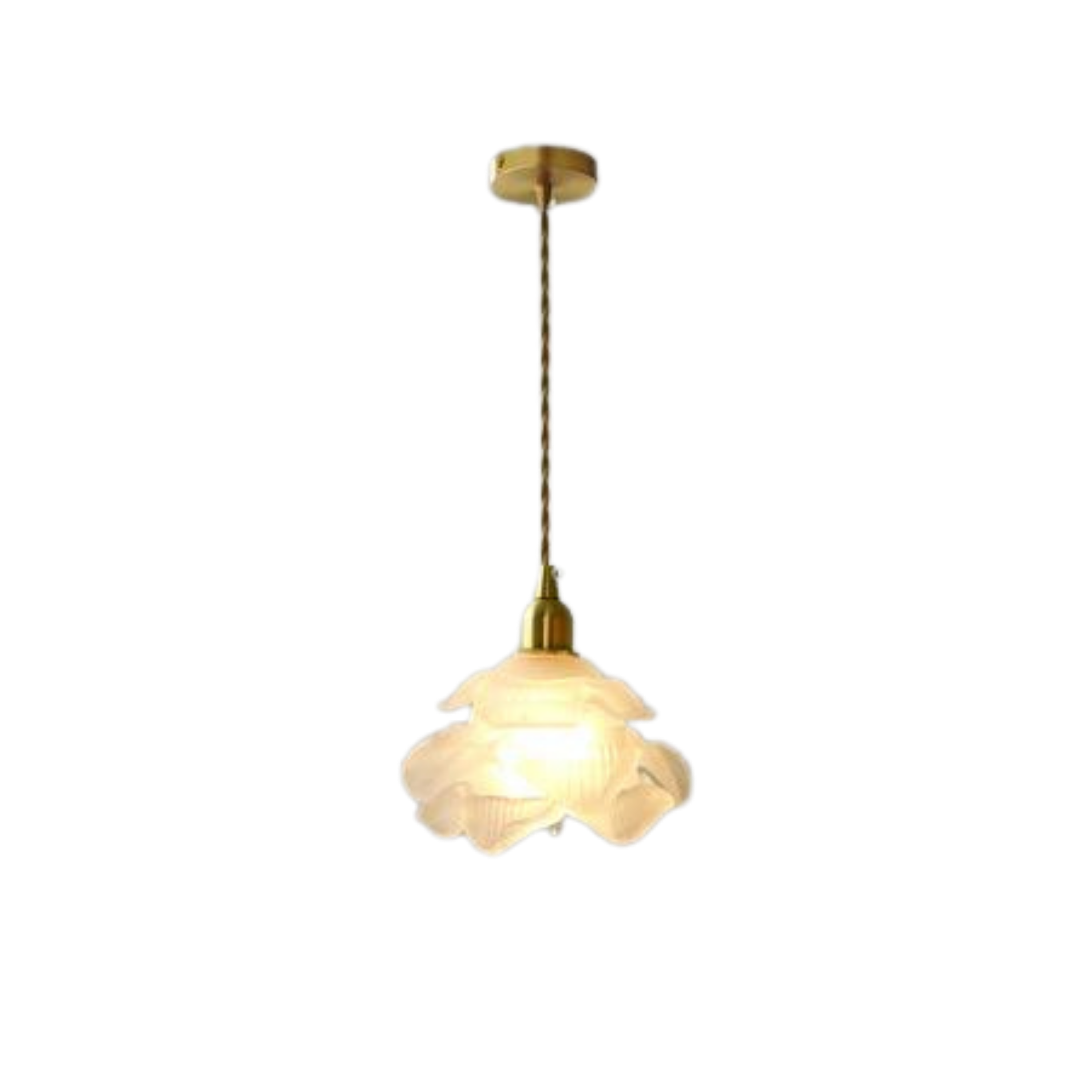 Lampada a sospensione LED bianca a forma di fiore