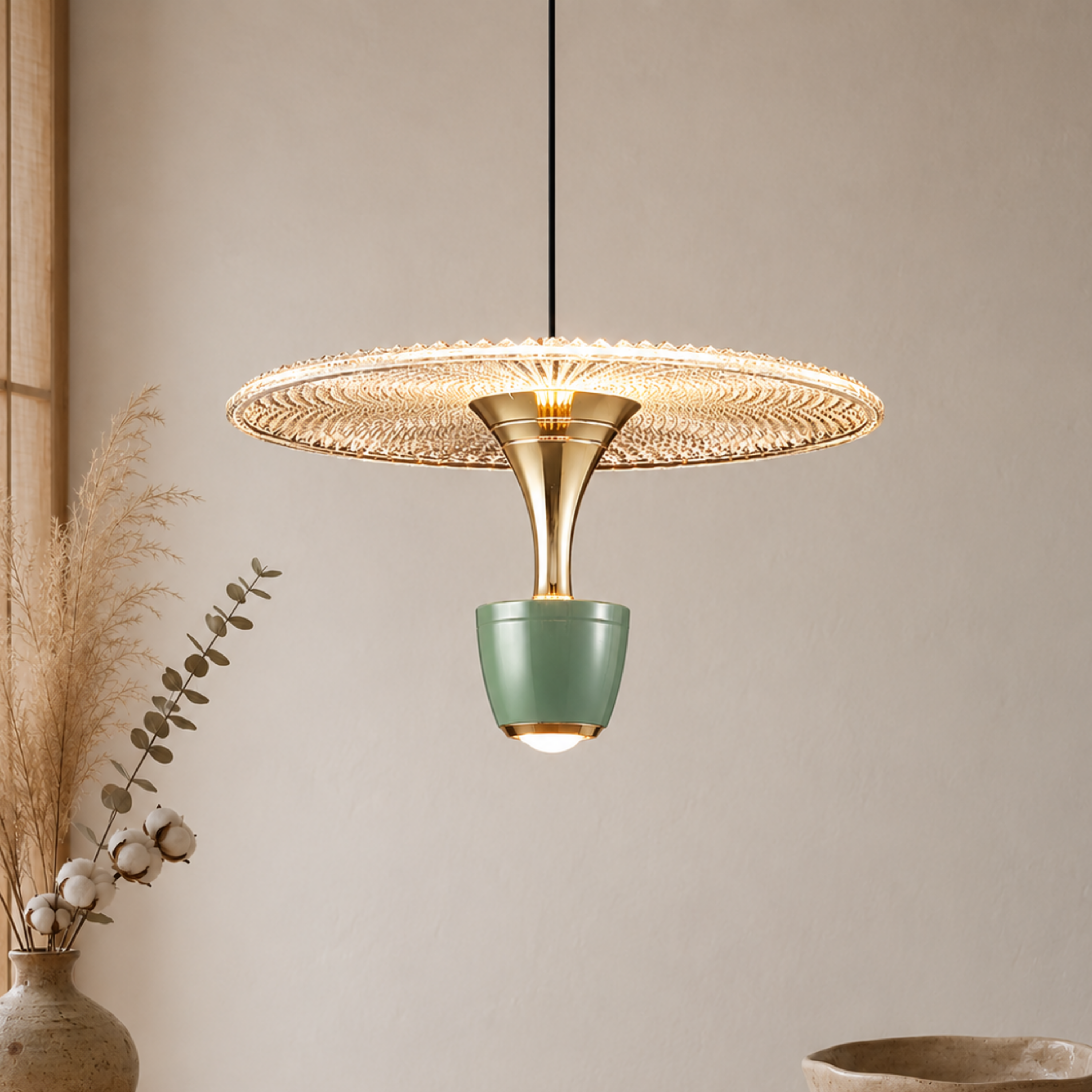 Lampada a sospensione LED in acrilico per sala da pranzo