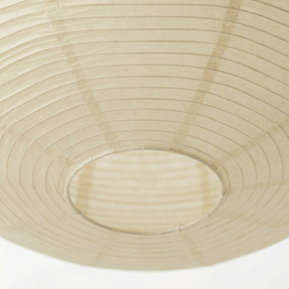 Lampada a sospensione LED ovale in carta di riso wabi sabi
