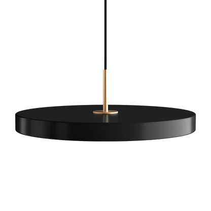 Lampada a sospensione LED retrò a disco sottile con sommità in ottone