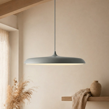 Lampada a sospensione LED sottile in alluminio nero