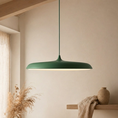 Lampada a sospensione LED sottile in alluminio nero