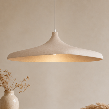 Lampada a sospensione LED wabi sabi giapponese effetto carta