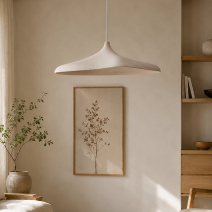 Lampada a sospensione LED wabi sabi giapponese effetto carta