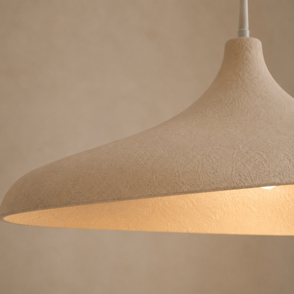 Lampada a sospensione LED wabi sabi giapponese effetto carta
