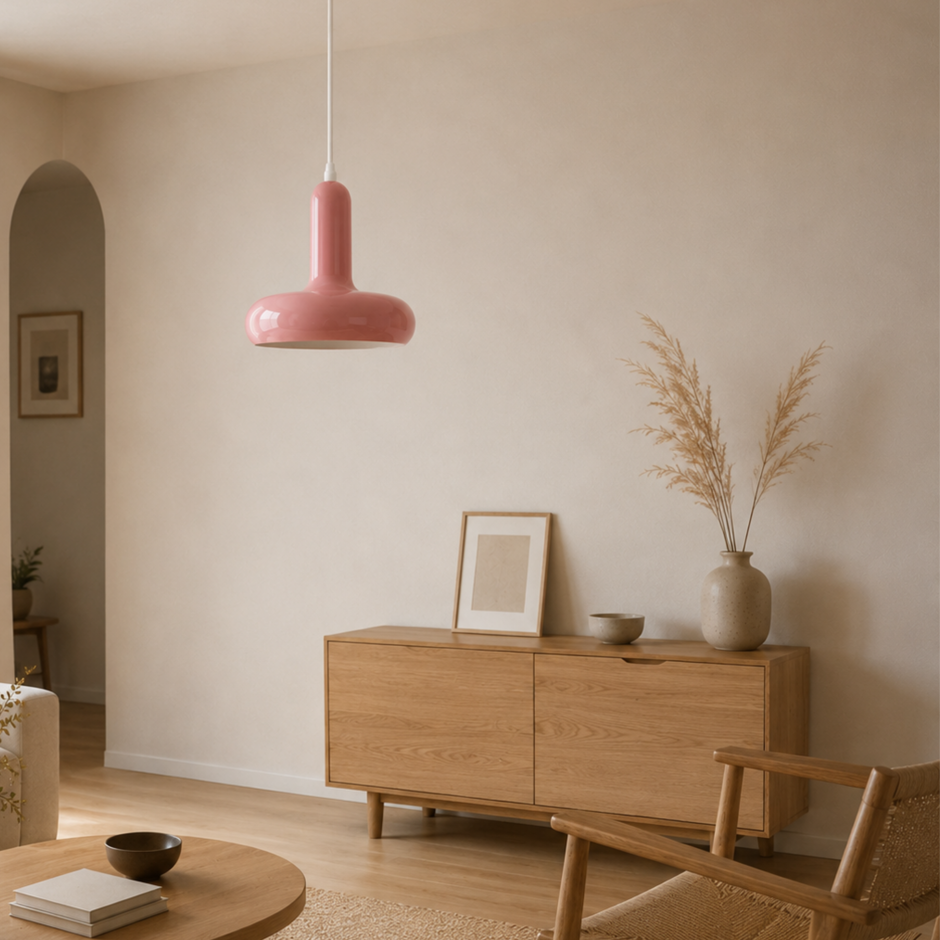 Lampada a sospensione moderna a fungo in stile nordico