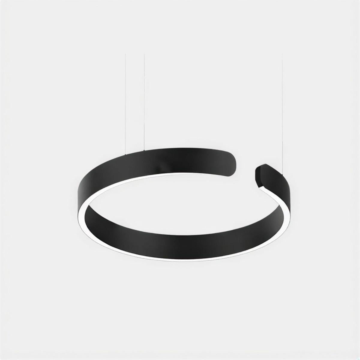 Lampada a sospensione moderna rotonda ad anello da soffitto