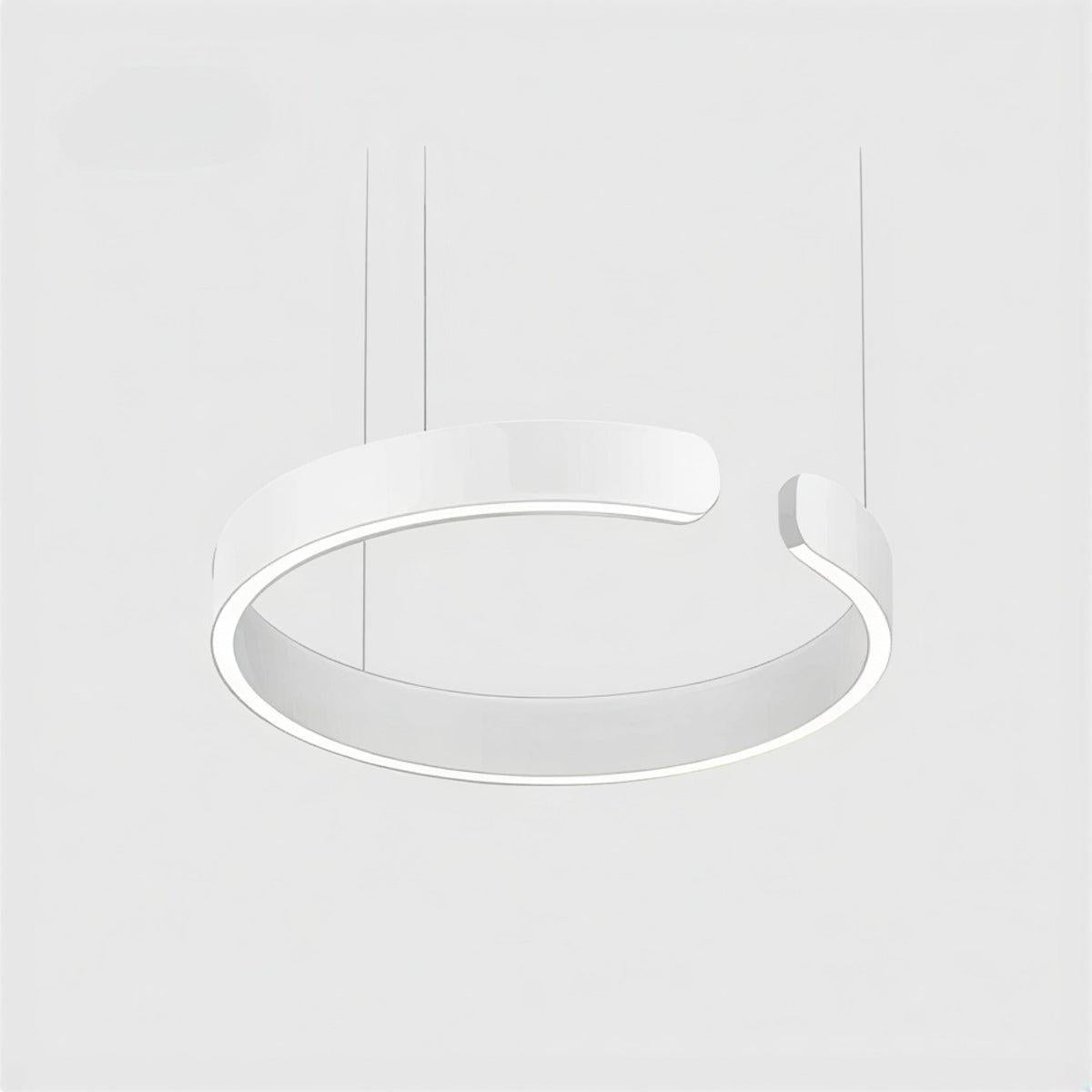 Lampada a sospensione moderna rotonda ad anello da soffitto