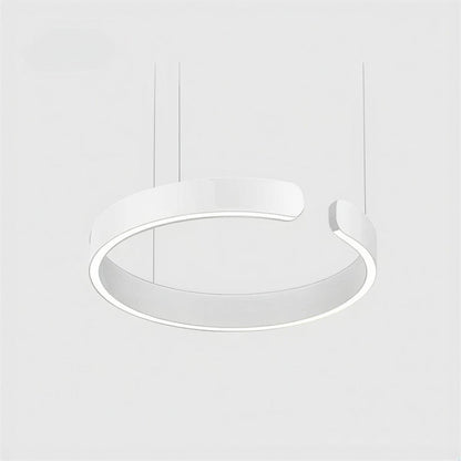 Lampada a sospensione moderna rotonda ad anello da soffitto