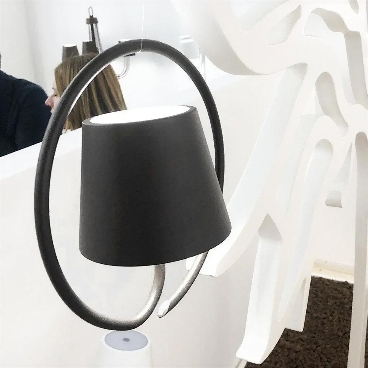 Lampada a sospensione ricaricabile ad anello con dimmer touch per esterni