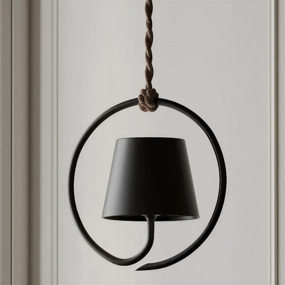 Lampada a sospensione ricaricabile ad anello con dimmer touch per esterni