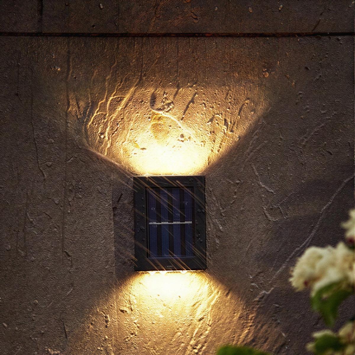 Lampada da giardino solare per recinzione, esterni e cortile