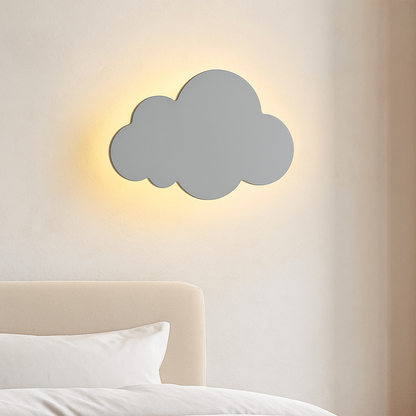 Lampada da parete LED a forma di nuvola con 3 colori di luce regolabili