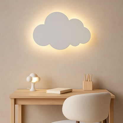 Lampada da parete LED a forma di nuvola con 3 colori di luce regolabili