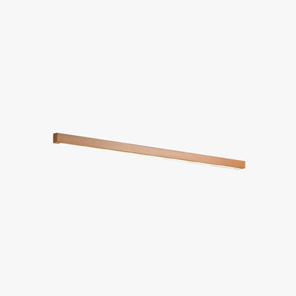 Lampada da parete LED lineare in legno a barra per specchio da bagno minimalista