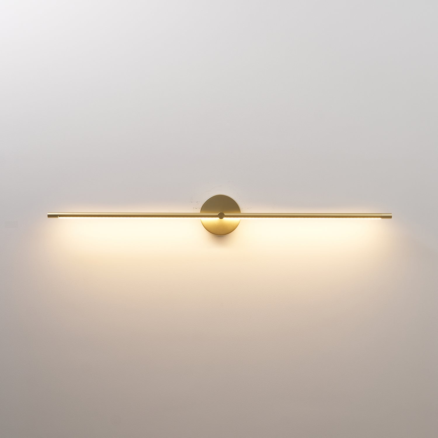 Lampada da parete LED lineare minimalista a doppia estremità, applique nero e oro