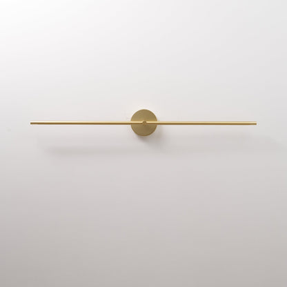 Lampada da parete LED lineare minimalista a doppia estremità, applique nero e oro