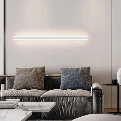 Lampada da parete LED lineare minimalista in metallo, applique oro, nero e bianco