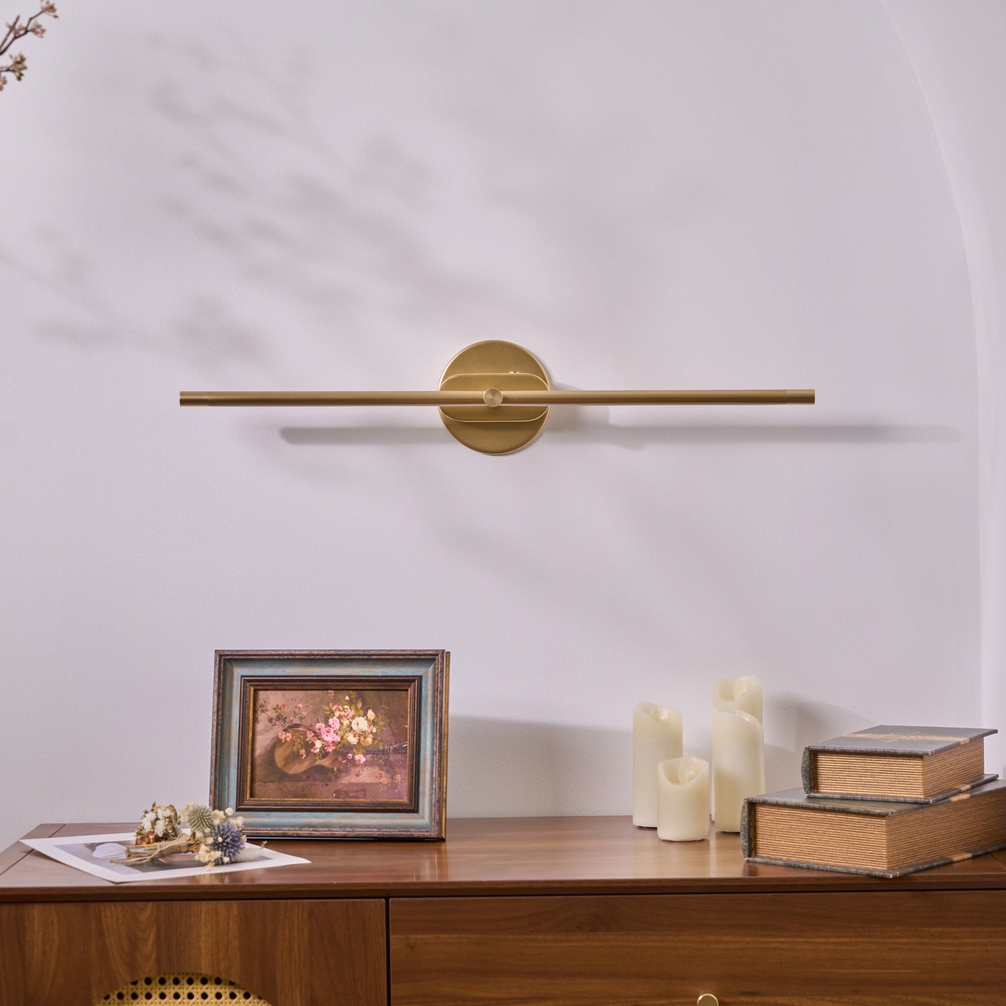Lampada da parete LED lineare sottile ricaricabile senza fili con interruttore touch