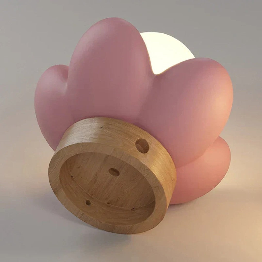 Lampada da parete LED moderna a forma di fiore in resina e metallo