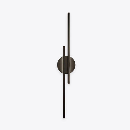 Lampada da parete LED moderna con disco e asta lineare, applique minimalista in metallo