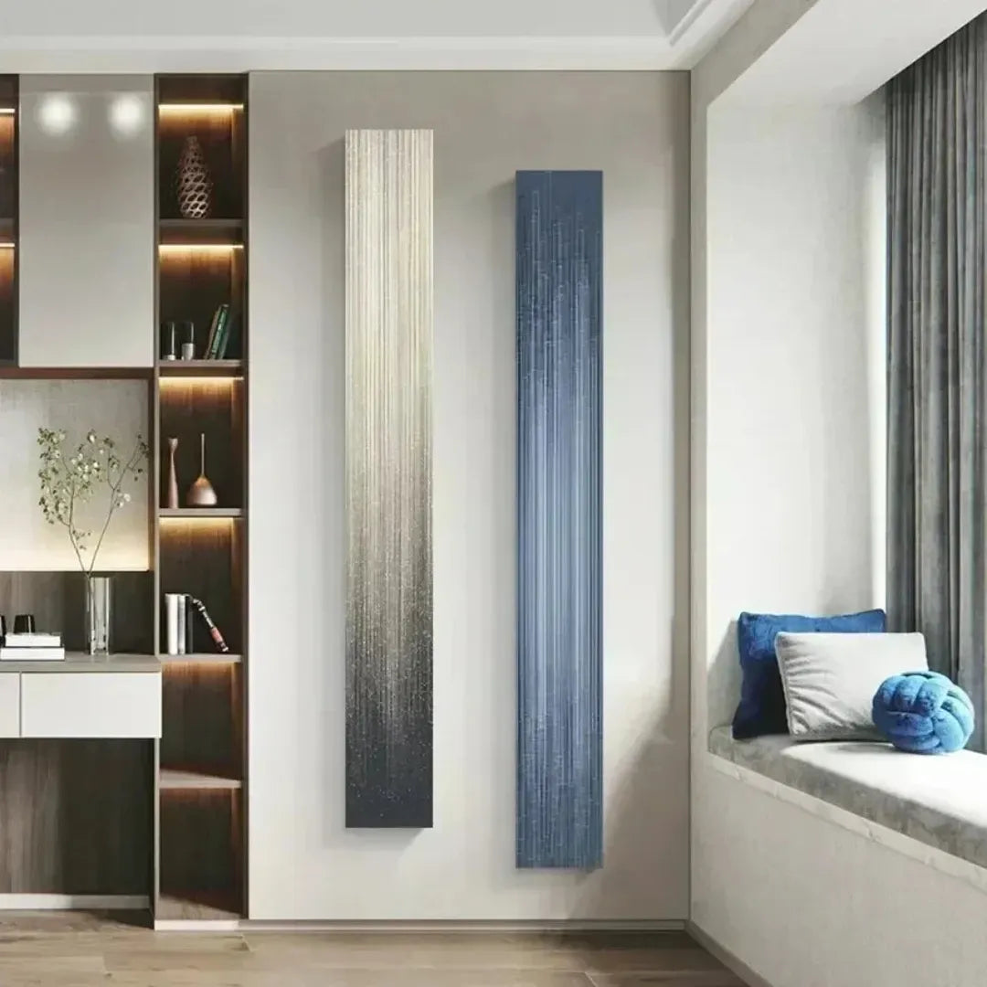 Lampada da parete LED moderna con finitura in legno