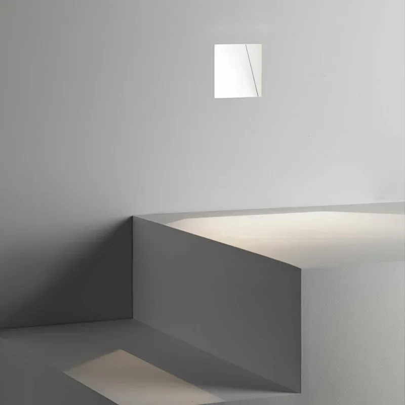 Lampada da parete LED nordica in acciaio inox per scale e gradini
