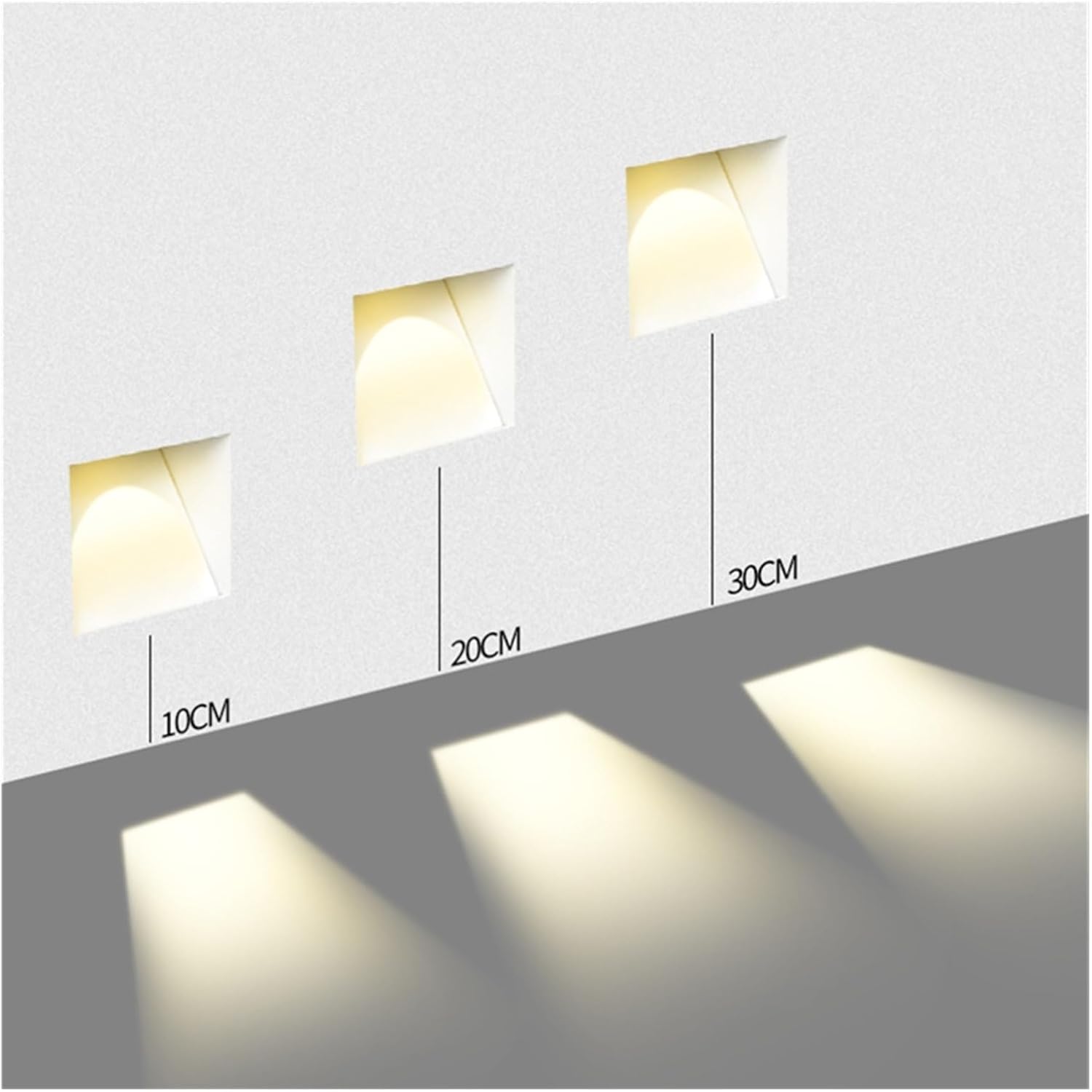Lampada da parete LED nordica in acciaio inox per scale e gradini