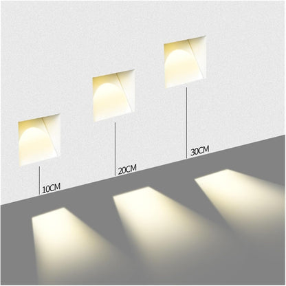 Lampada da parete LED nordica in acciaio inox per scale e gradini
