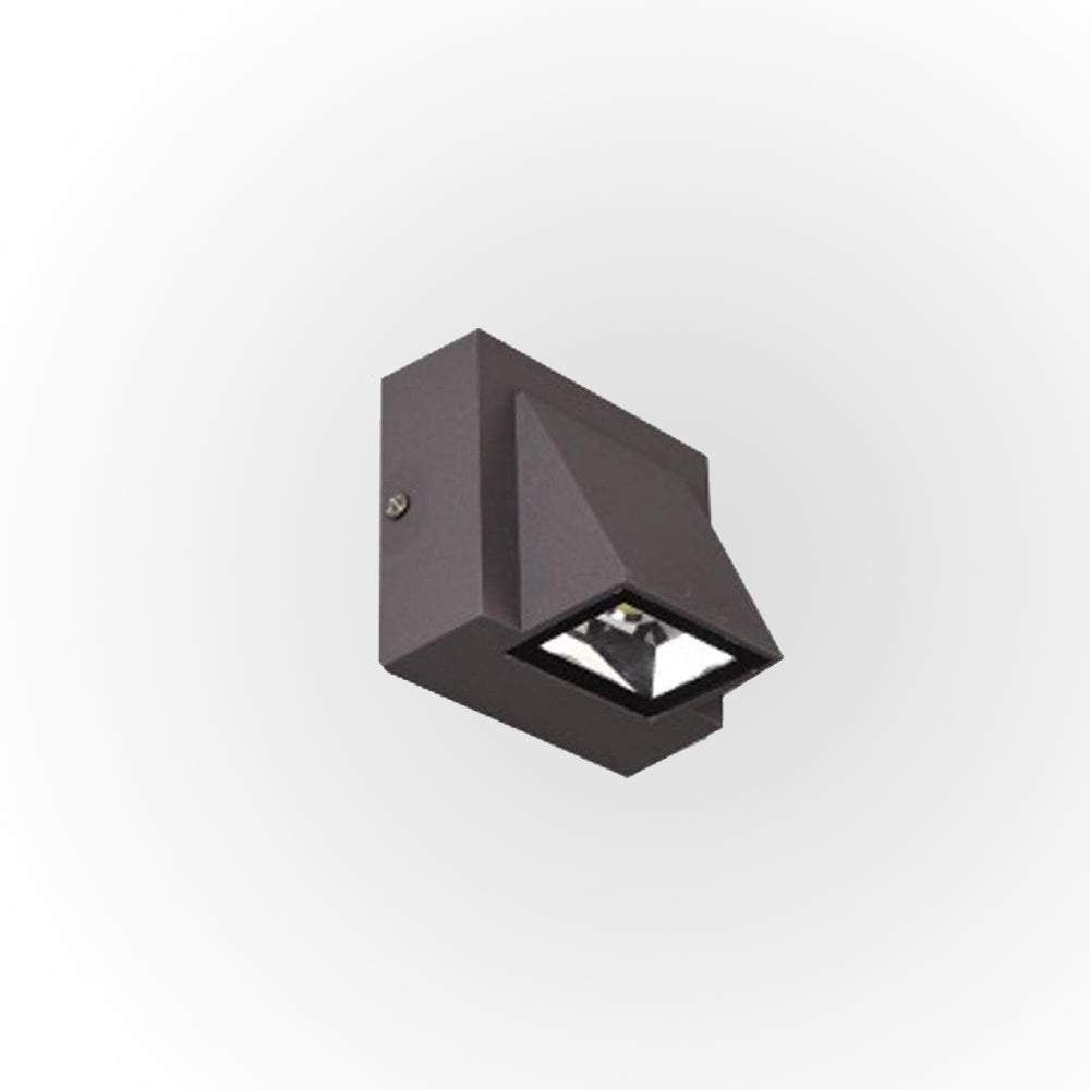 Lampada da parete per esterni a LED moderna in metallo nero